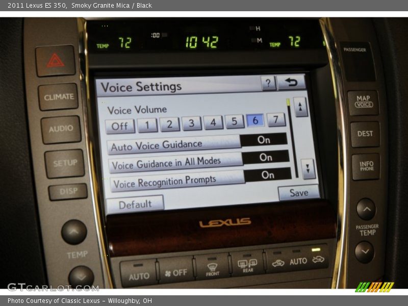 Smoky Granite Mica / Black 2011 Lexus ES 350