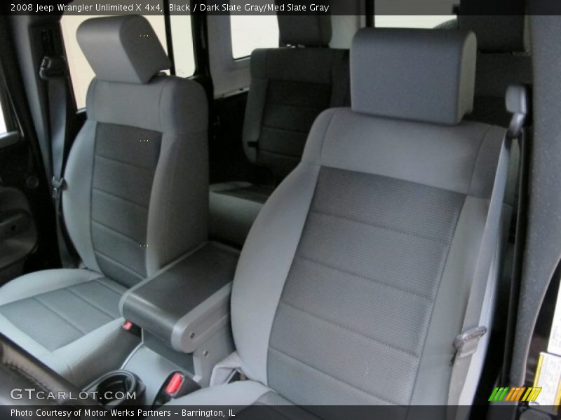 Black / Dark Slate Gray/Med Slate Gray 2008 Jeep Wrangler Unlimited X 4x4