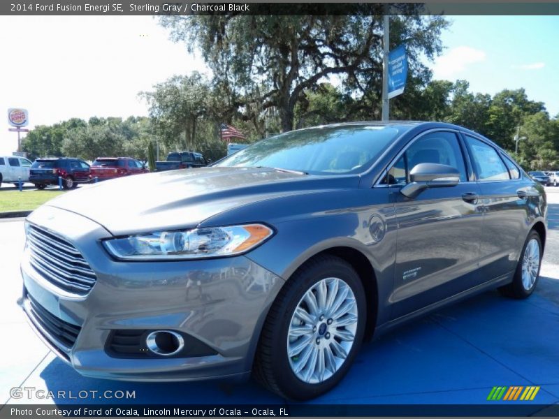 Sterling Gray / Charcoal Black 2014 Ford Fusion Energi SE