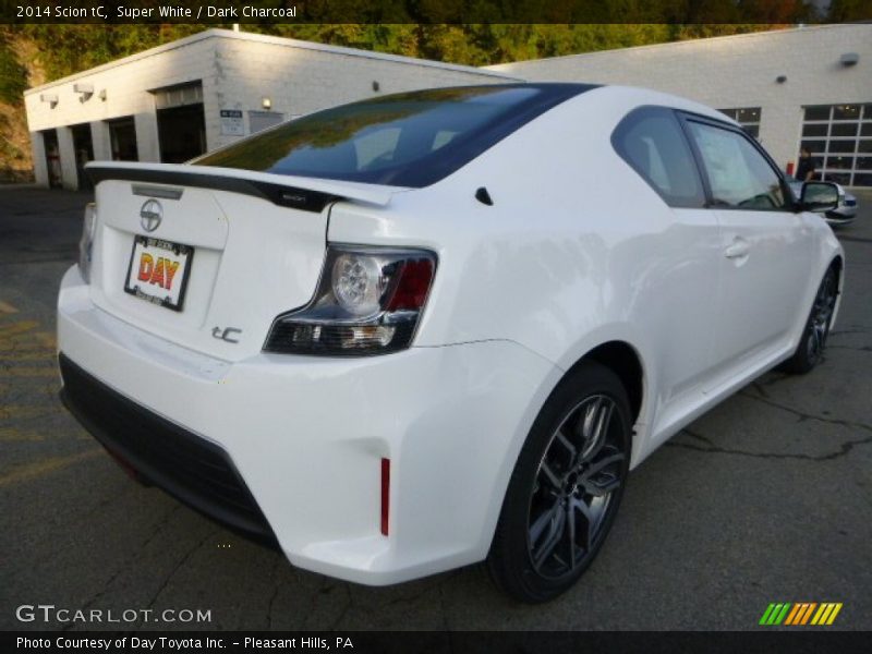 Super White / Dark Charcoal 2014 Scion tC