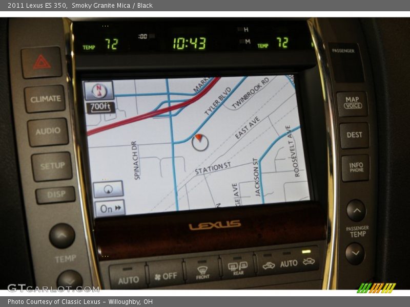 Smoky Granite Mica / Black 2011 Lexus ES 350