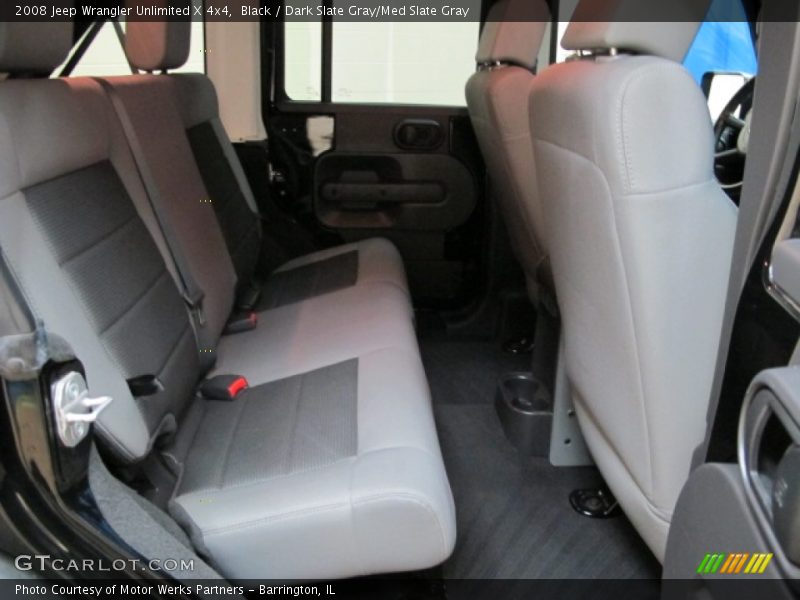Black / Dark Slate Gray/Med Slate Gray 2008 Jeep Wrangler Unlimited X 4x4