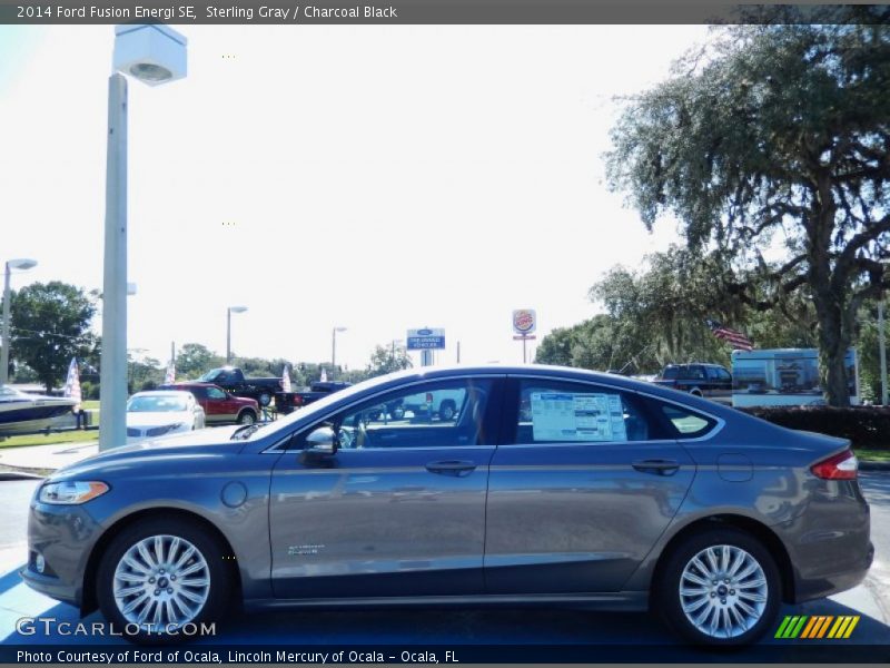 Sterling Gray / Charcoal Black 2014 Ford Fusion Energi SE