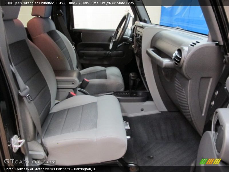 Black / Dark Slate Gray/Med Slate Gray 2008 Jeep Wrangler Unlimited X 4x4