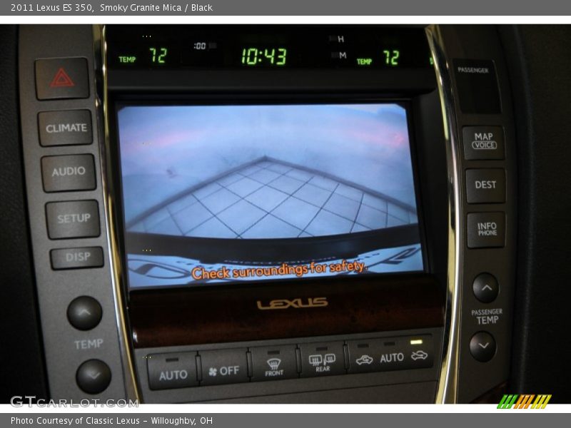 Smoky Granite Mica / Black 2011 Lexus ES 350