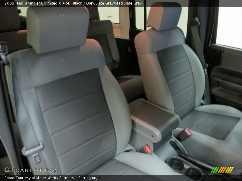 Black / Dark Slate Gray/Med Slate Gray 2008 Jeep Wrangler Unlimited X 4x4