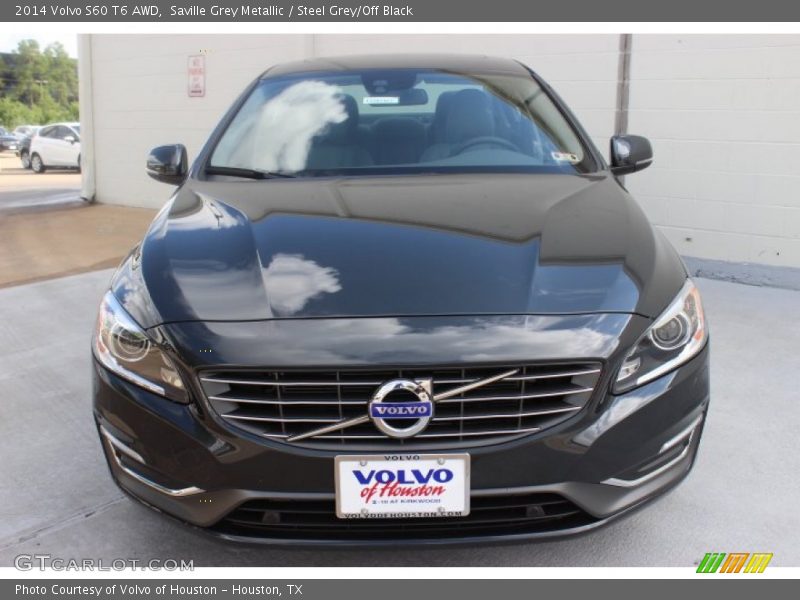 Saville Grey Metallic / Steel Grey/Off Black 2014 Volvo S60 T6 AWD