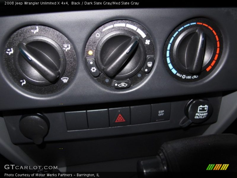 Black / Dark Slate Gray/Med Slate Gray 2008 Jeep Wrangler Unlimited X 4x4