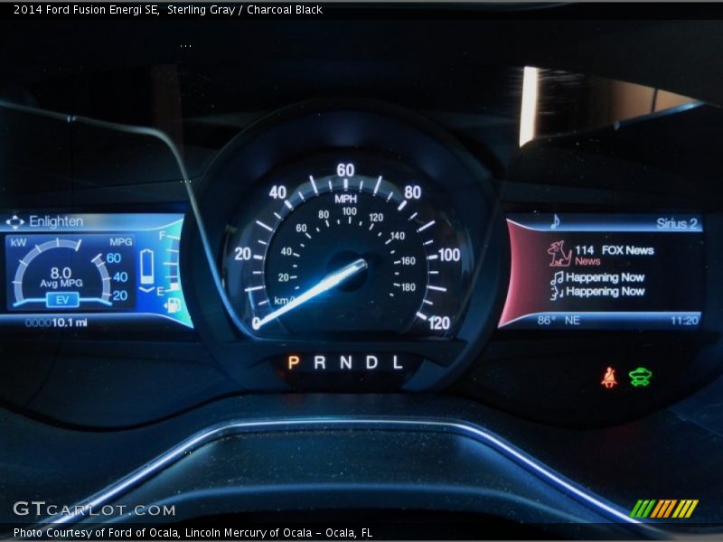 Sterling Gray / Charcoal Black 2014 Ford Fusion Energi SE