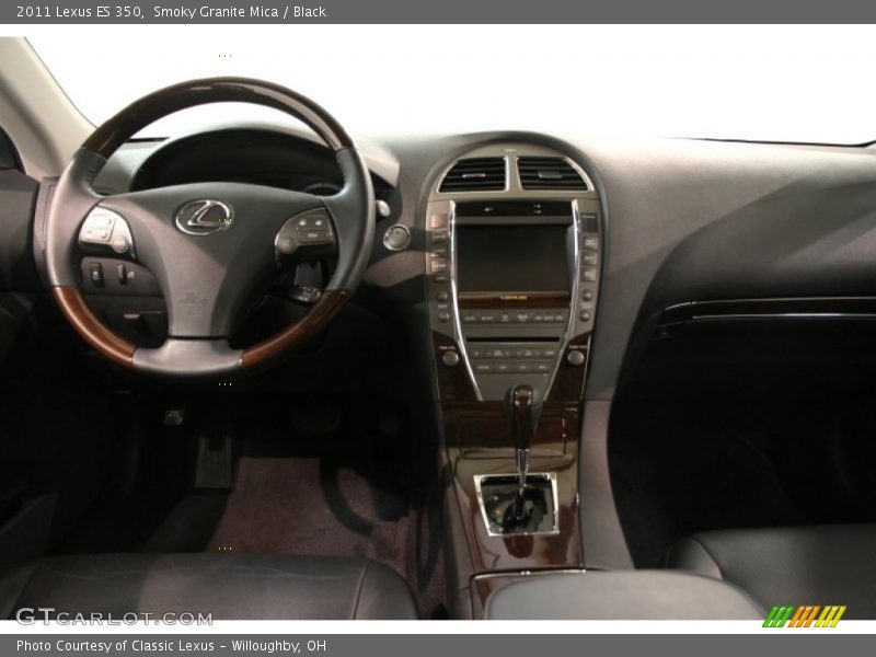 Smoky Granite Mica / Black 2011 Lexus ES 350