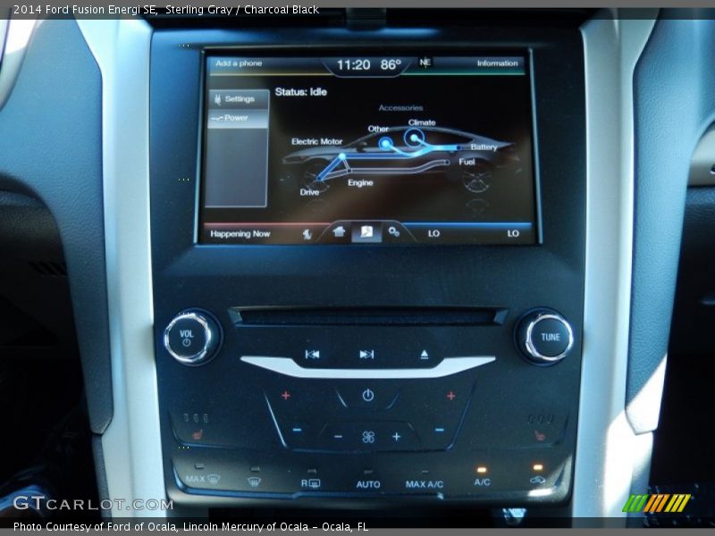 Sterling Gray / Charcoal Black 2014 Ford Fusion Energi SE