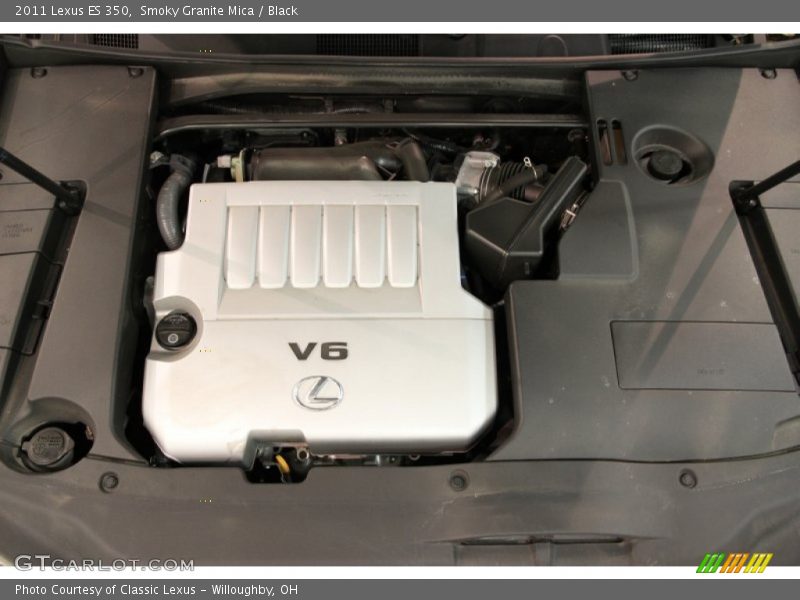 Smoky Granite Mica / Black 2011 Lexus ES 350