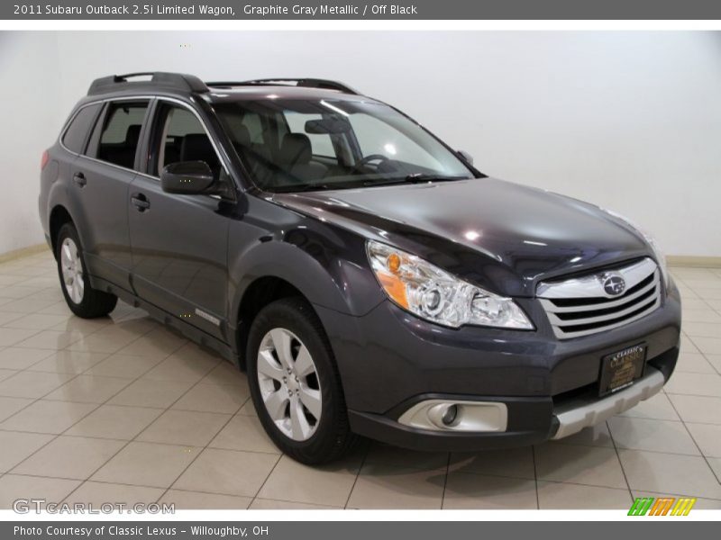 Graphite Gray Metallic / Off Black 2011 Subaru Outback 2.5i Limited Wagon