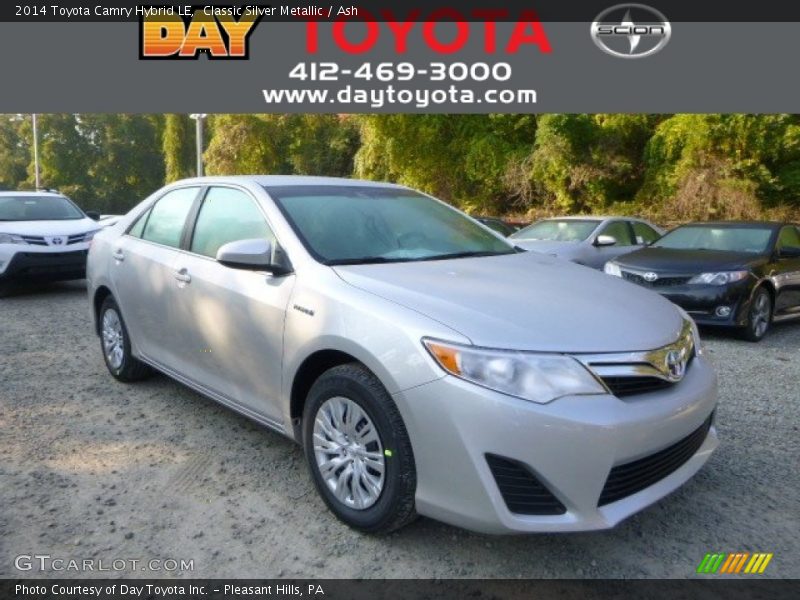 Classic Silver Metallic / Ash 2014 Toyota Camry Hybrid LE