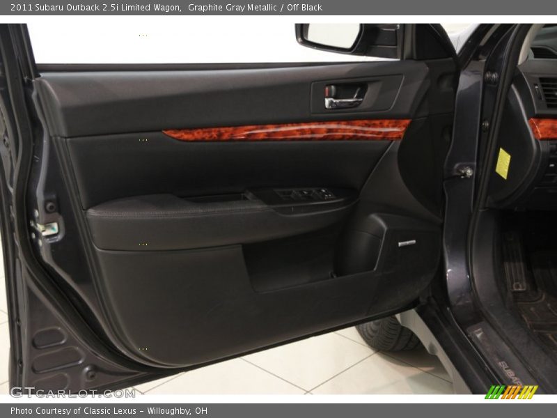 Graphite Gray Metallic / Off Black 2011 Subaru Outback 2.5i Limited Wagon