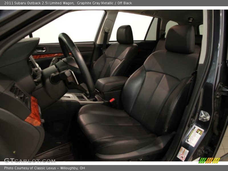 Graphite Gray Metallic / Off Black 2011 Subaru Outback 2.5i Limited Wagon