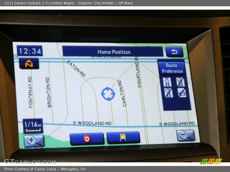 Navigation of 2011 Outback 2.5i Limited Wagon