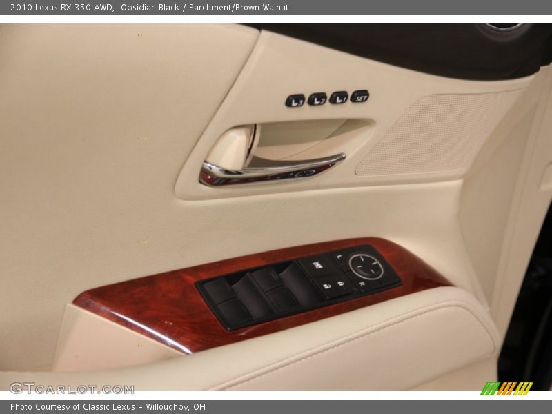 Obsidian Black / Parchment/Brown Walnut 2010 Lexus RX 350 AWD