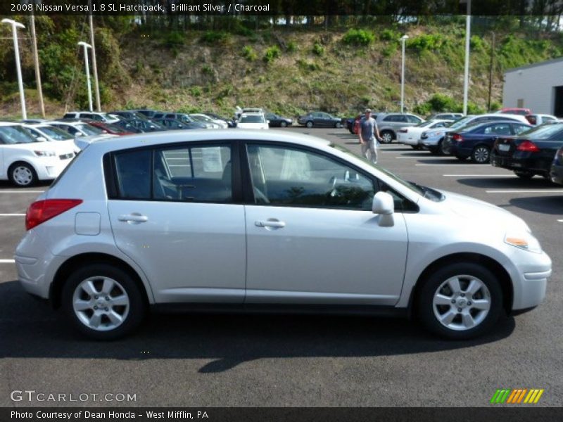 Brilliant Silver / Charcoal 2008 Nissan Versa 1.8 SL Hatchback