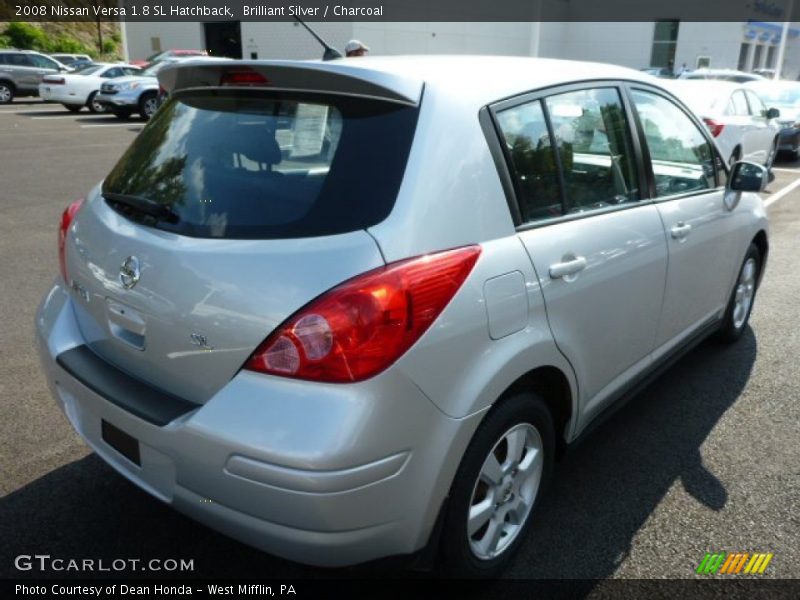 Brilliant Silver / Charcoal 2008 Nissan Versa 1.8 SL Hatchback