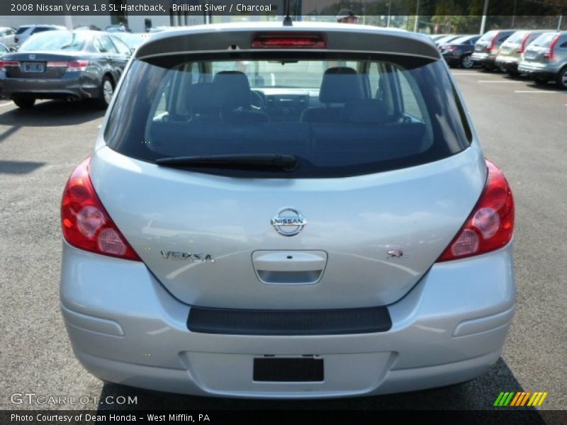 Brilliant Silver / Charcoal 2008 Nissan Versa 1.8 SL Hatchback
