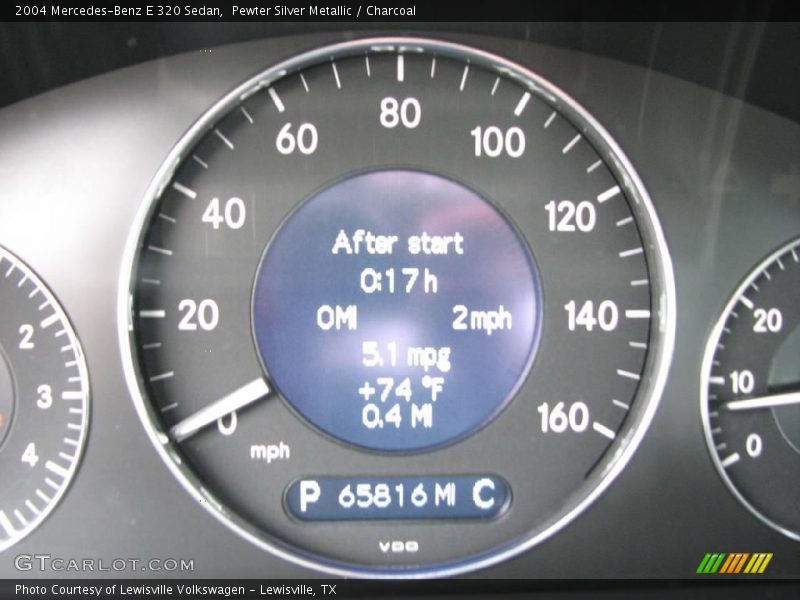 Pewter Silver Metallic / Charcoal 2004 Mercedes-Benz E 320 Sedan