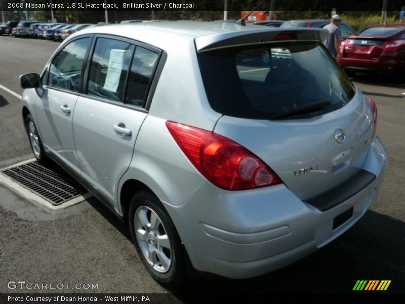 Brilliant Silver / Charcoal 2008 Nissan Versa 1.8 SL Hatchback