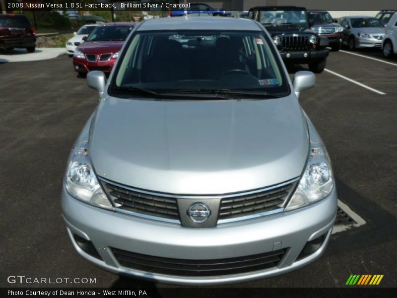 Brilliant Silver / Charcoal 2008 Nissan Versa 1.8 SL Hatchback