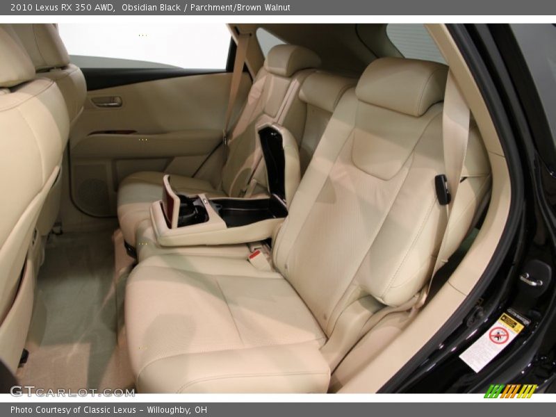 Obsidian Black / Parchment/Brown Walnut 2010 Lexus RX 350 AWD