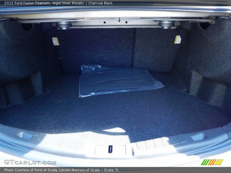 Ingot Silver Metallic / Charcoal Black 2013 Ford Fusion Titanium