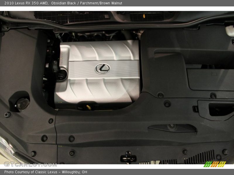 Obsidian Black / Parchment/Brown Walnut 2010 Lexus RX 350 AWD