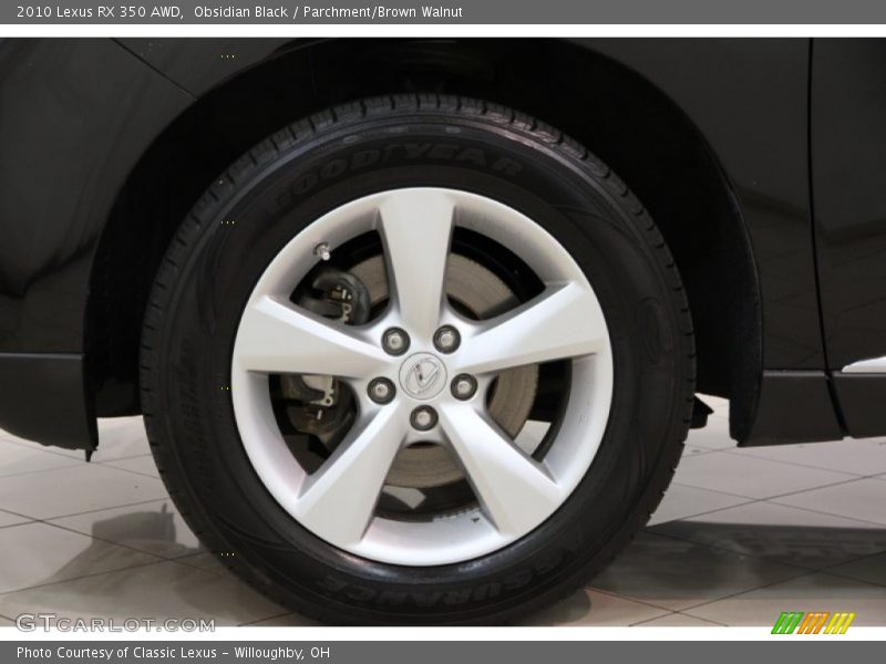 Obsidian Black / Parchment/Brown Walnut 2010 Lexus RX 350 AWD