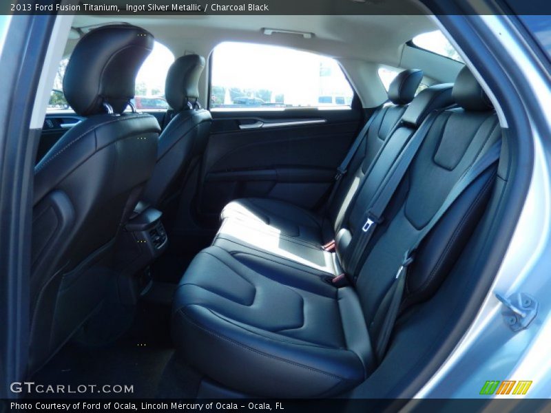 Ingot Silver Metallic / Charcoal Black 2013 Ford Fusion Titanium