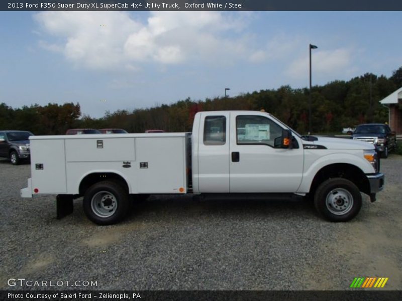 Oxford White / Steel 2013 Ford F350 Super Duty XL SuperCab 4x4 Utility Truck
