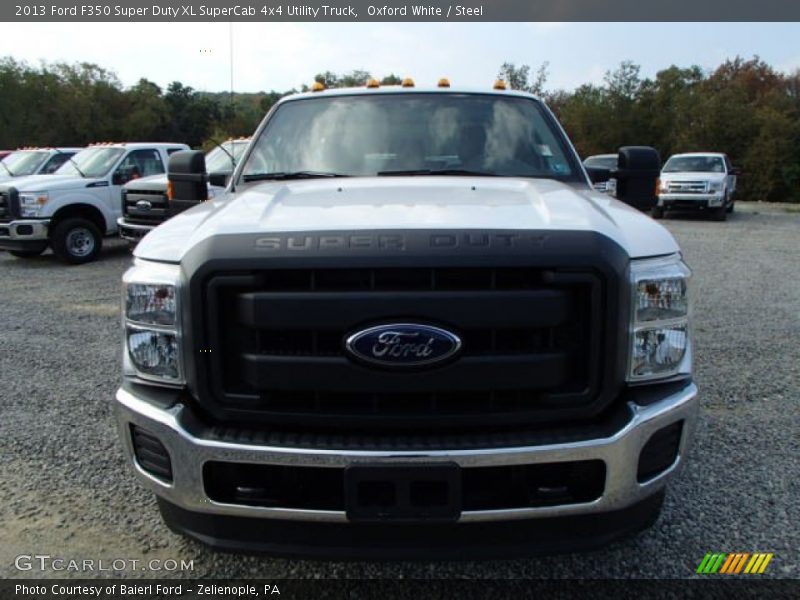 Oxford White / Steel 2013 Ford F350 Super Duty XL SuperCab 4x4 Utility Truck
