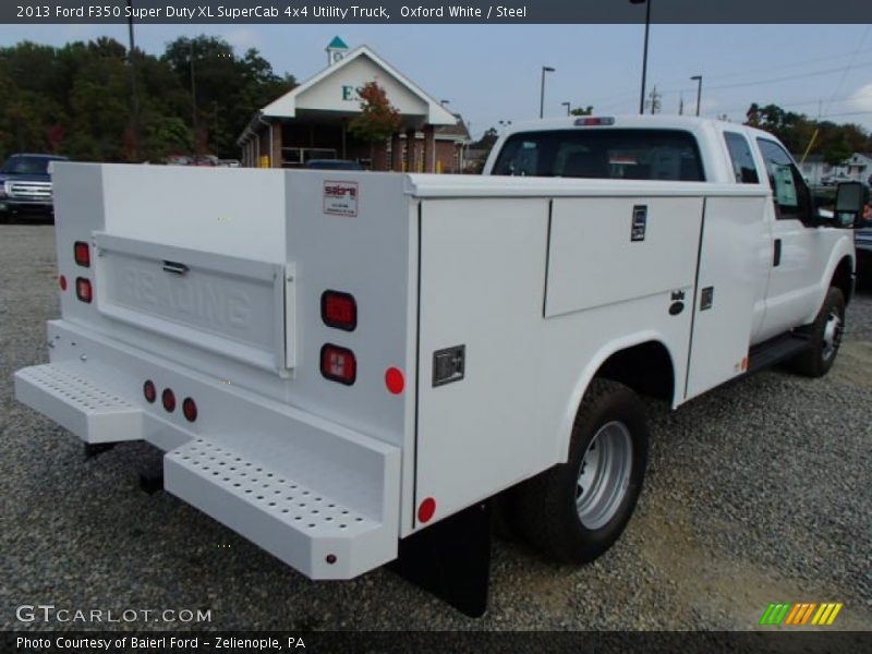 Oxford White / Steel 2013 Ford F350 Super Duty XL SuperCab 4x4 Utility Truck