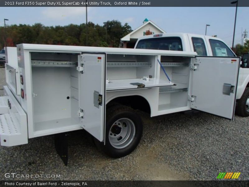 Oxford White / Steel 2013 Ford F350 Super Duty XL SuperCab 4x4 Utility Truck