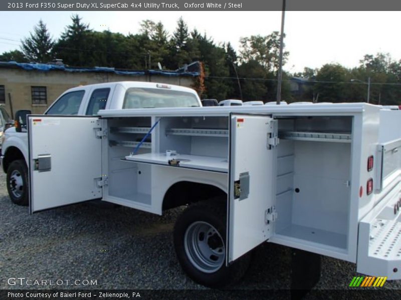 Oxford White / Steel 2013 Ford F350 Super Duty XL SuperCab 4x4 Utility Truck