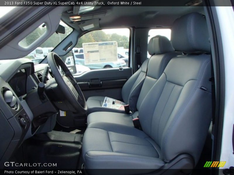 Oxford White / Steel 2013 Ford F350 Super Duty XL SuperCab 4x4 Utility Truck