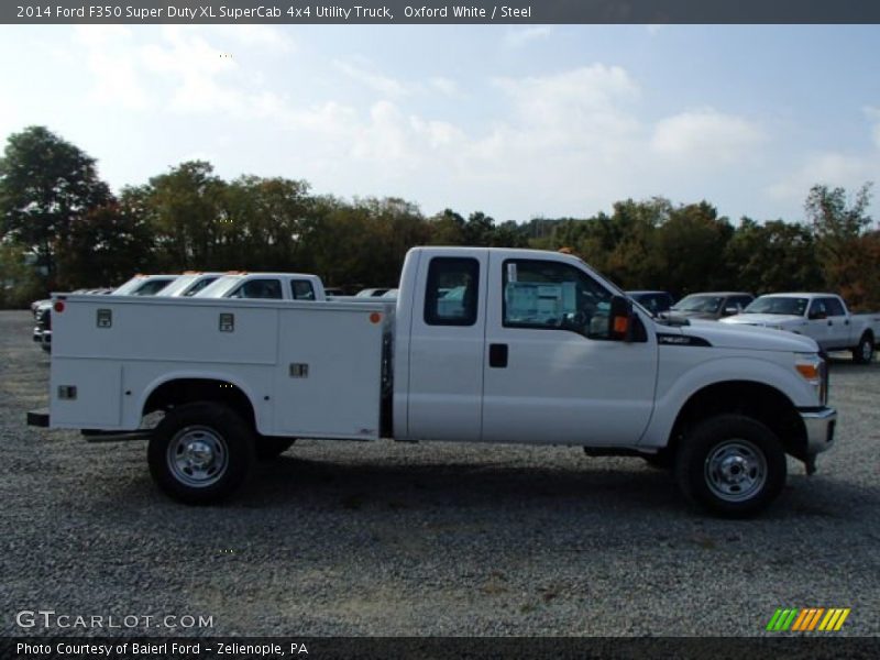 Oxford White / Steel 2014 Ford F350 Super Duty XL SuperCab 4x4 Utility Truck