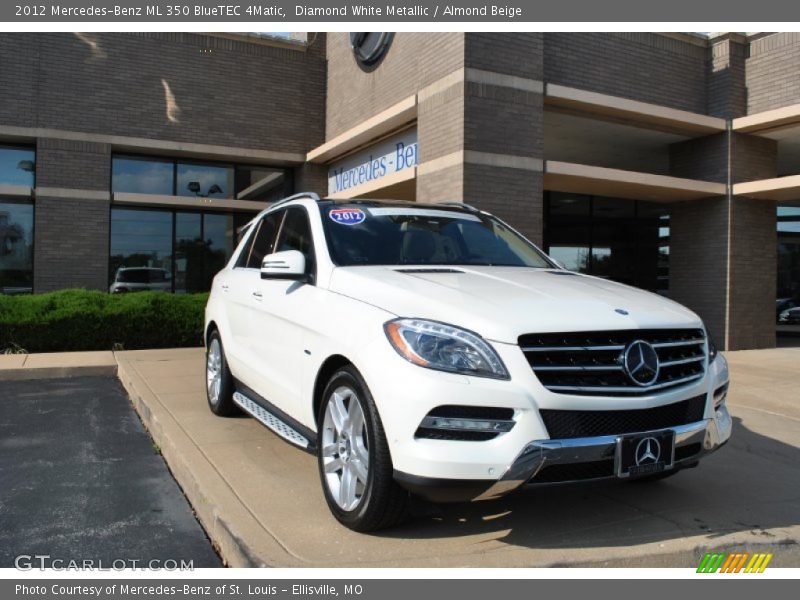Diamond White Metallic / Almond Beige 2012 Mercedes-Benz ML 350 BlueTEC 4Matic