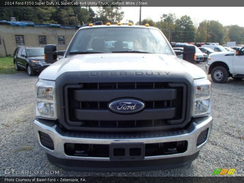 Oxford White / Steel 2014 Ford F350 Super Duty XL SuperCab 4x4 Utility Truck