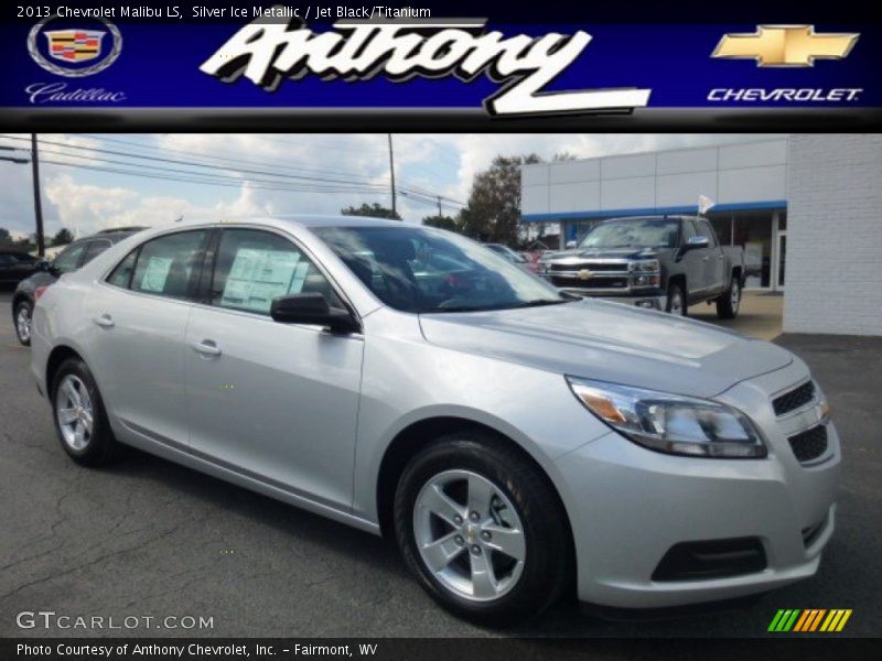 Silver Ice Metallic / Jet Black/Titanium 2013 Chevrolet Malibu LS