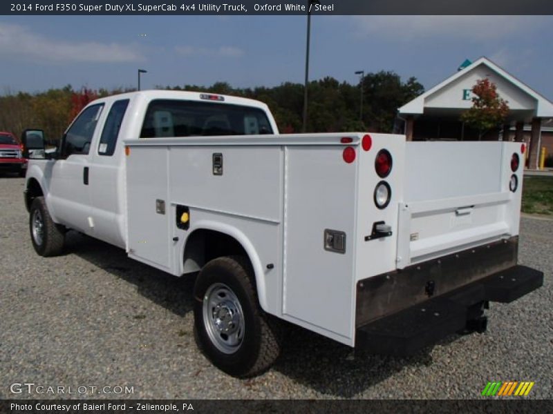 Oxford White / Steel 2014 Ford F350 Super Duty XL SuperCab 4x4 Utility Truck