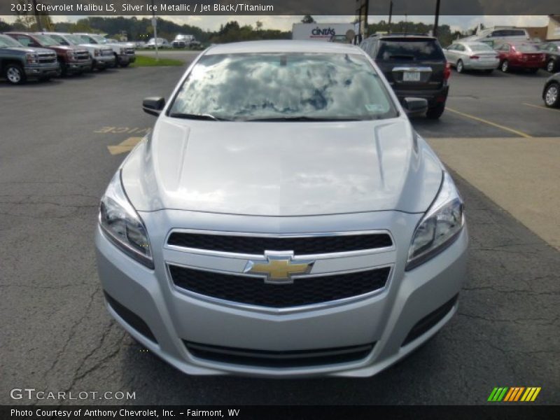 Silver Ice Metallic / Jet Black/Titanium 2013 Chevrolet Malibu LS
