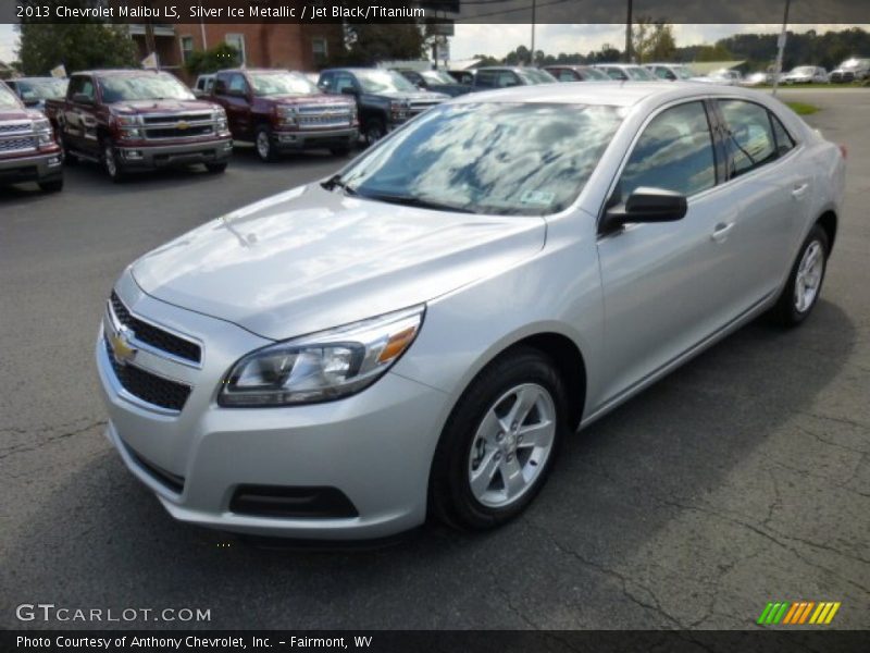 Silver Ice Metallic / Jet Black/Titanium 2013 Chevrolet Malibu LS