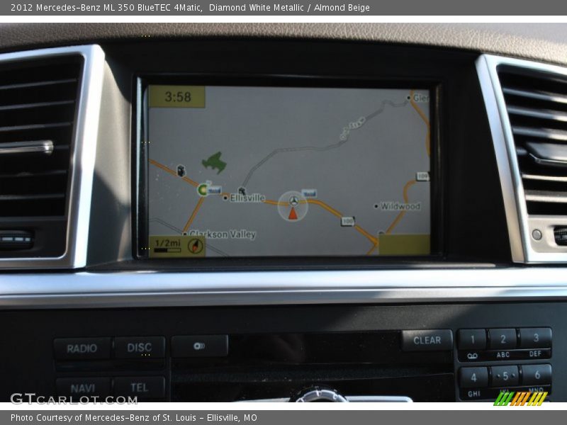 Diamond White Metallic / Almond Beige 2012 Mercedes-Benz ML 350 BlueTEC 4Matic