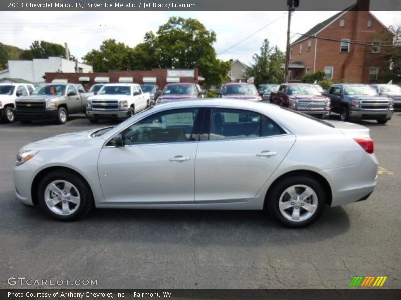 Silver Ice Metallic / Jet Black/Titanium 2013 Chevrolet Malibu LS