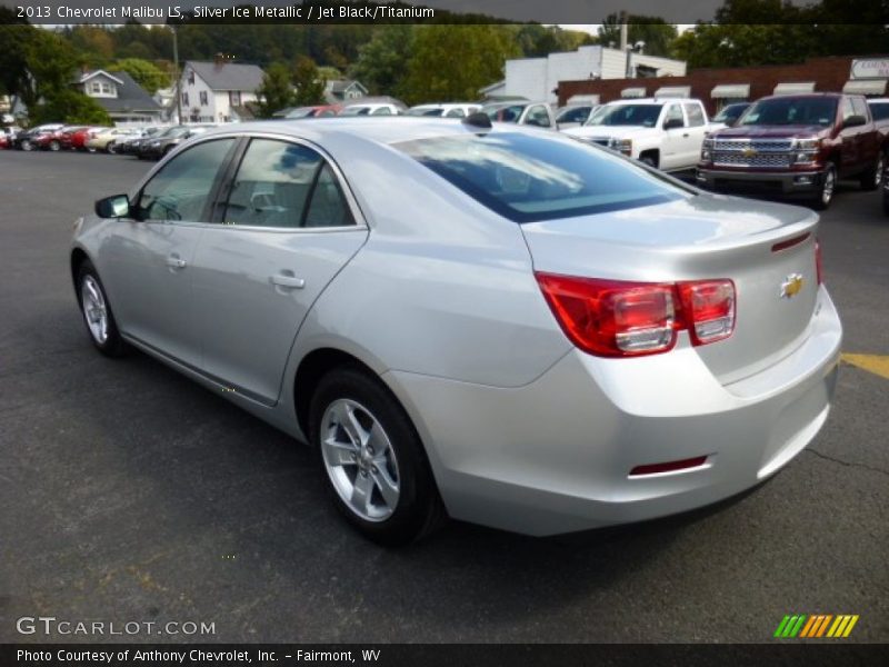 Silver Ice Metallic / Jet Black/Titanium 2013 Chevrolet Malibu LS