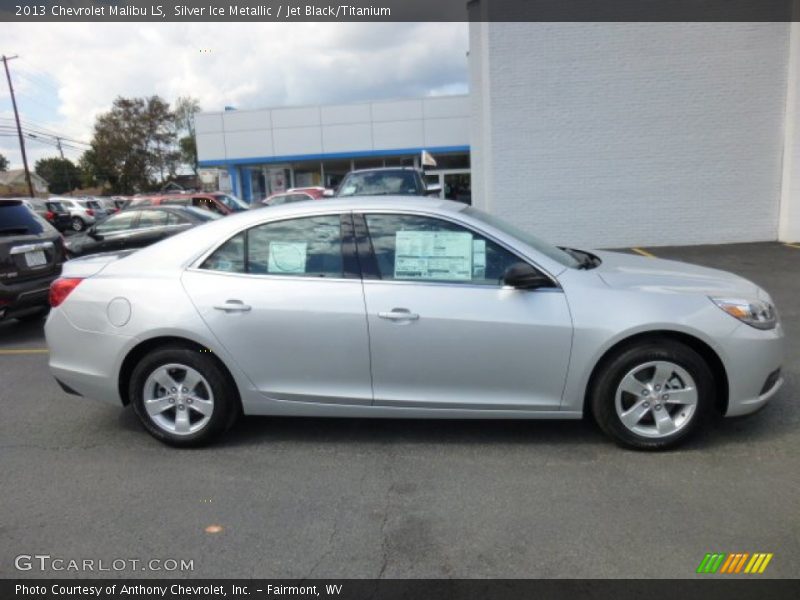 Silver Ice Metallic / Jet Black/Titanium 2013 Chevrolet Malibu LS